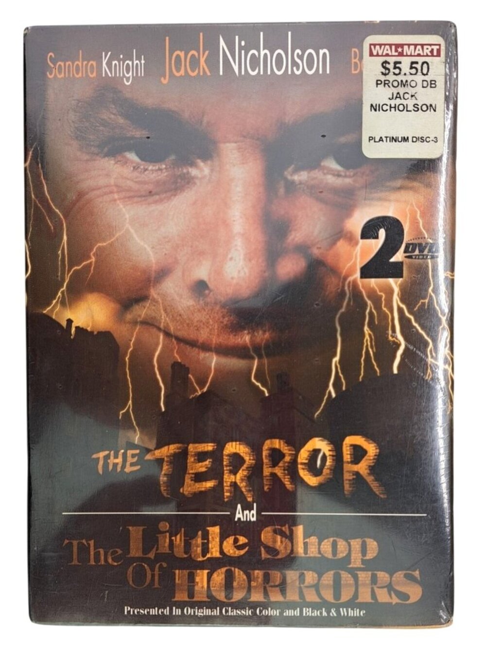 The Terror & The Little Shop Of Horrors Movies 2-Disc DVD Set Jack Nicholson New